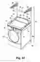 Fig. 41 - Modular laundry system with work surface having a functional insert