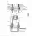Fig. 02 - Assembly of bicycle components in mutual rotation and bicycle comprising such an assembly
