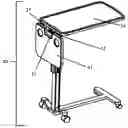 Fig. 01 - EXPANDABLE OVERBED TABLE