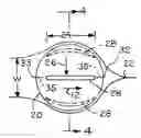 Fig. 01 - Golf ball having reduced side spin