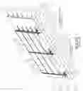 Fig. 02 - Photovoltaic mounting system with locking connectors, adjustable rail height and hinge lock