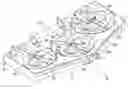 Fig. 01 - Rear discharge type mower apparatus having a pair of auxiliary plates for directing grass to a discharge opening