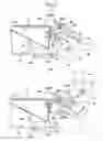 Fig. 13 - Rear discharge type mower apparatus having a pair of auxiliary plates for directing grass to a discharge opening