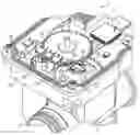Fig. 01 - Apparatus for detecting the angle of rotation for a throttle valve operated by means of an electric motor
