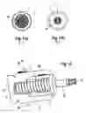 Fig. 12 - Combined vehicle brake with electromechanically operable parking brake and gear for converting a rotary movement into a translational movement
