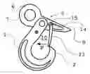Fig. 01 - Self-locking safety hook