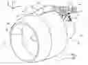Fig. 01 - Aircraft engine assembly comprising a junction aerodynamic fairing mounted on two separate elements