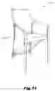 Fig. 10 - Chairs with flexible spring backrest