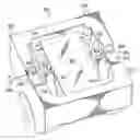 Fig. 01 - Mirror assembly with recessed mirror