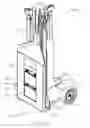 Fig. 35 - Collapsible portable stand with telescoping support and integral storage case