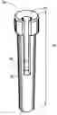 Fig. 01 - Ergonomic insertion tool for an open ear hearing aid