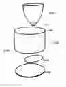 Fig. 10 - Container with secondary substance, preferably a liquid for attachment to and mixing with container of a primary liquid