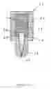 Fig. 20 - Laminated piezoelectric element with porous sections