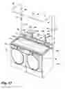 Fig. 57 - Modular laundry system with work surface