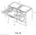 Fig. 21 - Modular laundry system with segmented work surface