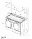 Fig. 25 - Modular laundry system with segmented work surface