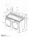 Fig. 26 - Modular laundry system with segmented work surface