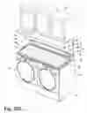 Fig. 29 - Modular laundry system with segmented work surface