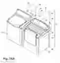 Fig. 32 - Modular laundry system with segmented work surface