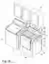 Fig. 35 - Modular laundry system with segmented work surface