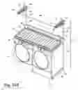 Fig. 36 - Modular laundry system with segmented work surface