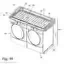 Fig. 39 - Modular laundry system with segmented work surface