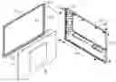 Fig. 01 - Display housing with interlocking members