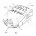 Fig. 02 - Portable printer with ribbon cartridge retaining feature