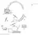 Fig. 01 - Earpiece/microphone (headset) servicing multiple incoming audio streams