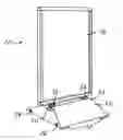 Fig. 01 - Sign stand with rolling base