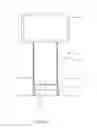 Fig. 02 - FLOOR STANDING SUPPORT FOR AN LCD OR PLASMA DISPLAY