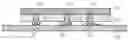 Fig. 01 - Electrical device with protruding contact elements and overhang regions over a cavity