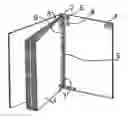 Fig. 01 - Device for holding sheets in a binder which form a folded stack