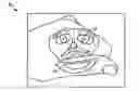 Fig. 01 - Hand puppet constructed out of original designs and temporary tattoo paper