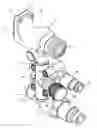 Fig. 01 - Hydraulic connection assembly with a pressure discharge control, positionable between an onboard hydraulic circuit of an engineering vehicle and a removable hydraulic equipment