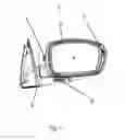 Fig. 02 - Exterior rear view mirror with indicator light