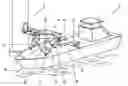 Fig. 01 - Vessel, motion platform, method for compensating motions of a vessel and use of a Stewart platform