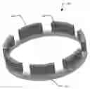 Fig. 01 - Abrasive tools having a continuous metal phase for bonding an abrasive component to a carrier