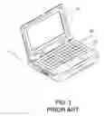 Fig. 02 - Method for automatic switching between a cursor controller and a keyboard of depressible touch panels
