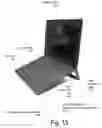 Fig. 16 - Transformer case for notebook slate computer with wireless keyboard