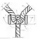 Fig. 01 - CONNECTING MEANS FOR TWO CROSSING CABLE STRANDS OF CABLE PLAY SYSTEMS