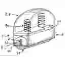 Fig. 01 - Rotating applicator and distributor of a product, typically a cosmetic product, comprising the said applicator