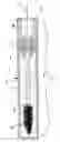 Fig. 01 - Mascara brush including bristles of various diameters