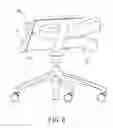 Fig. 09 - Chair with height adjustable armrests and a foldable back