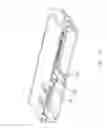 Fig. 11 - Multiport receptacle connector having EMI shell interlocked to partitioning wall for preventing warpage