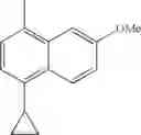 Fig. 265 - 2-(5-BROMO-4-(4-CYCLOPROPYLNAPHTHALEN-1-YL)-4H-1,2,4-TRIAZOL-3-YLTHIO)ACETIC ACID AND METHYL ESTER