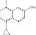 Fig. 77 - 2-(5-BROMO-4-(4-CYCLOPROPYLNAPHTHALEN-1-YL)-4H-1,2,4-TRIAZOL-3-YLTHIO)ACETIC ACID AND METHYL ESTER
