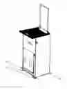 Fig. 01 - Trolley-style suitcase having a reversibly deployable seat