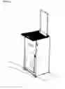 Fig. 04 - Trolley-style suitcase having a reversibly deployable seat