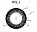 Fig. 02 - Tinted contact lenses with combined limbal ring and iris patterns